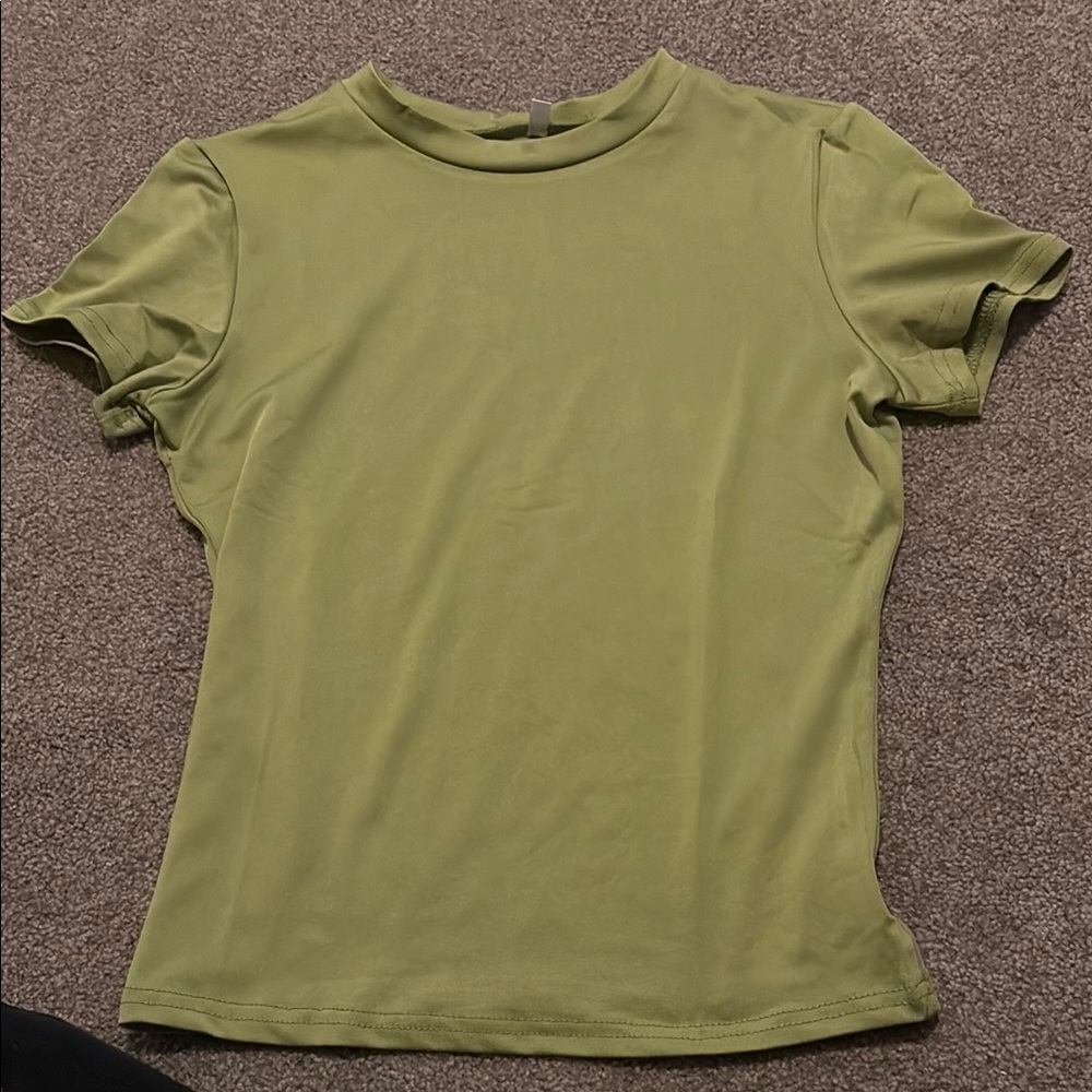 Olive Green Compression Women's Shirt